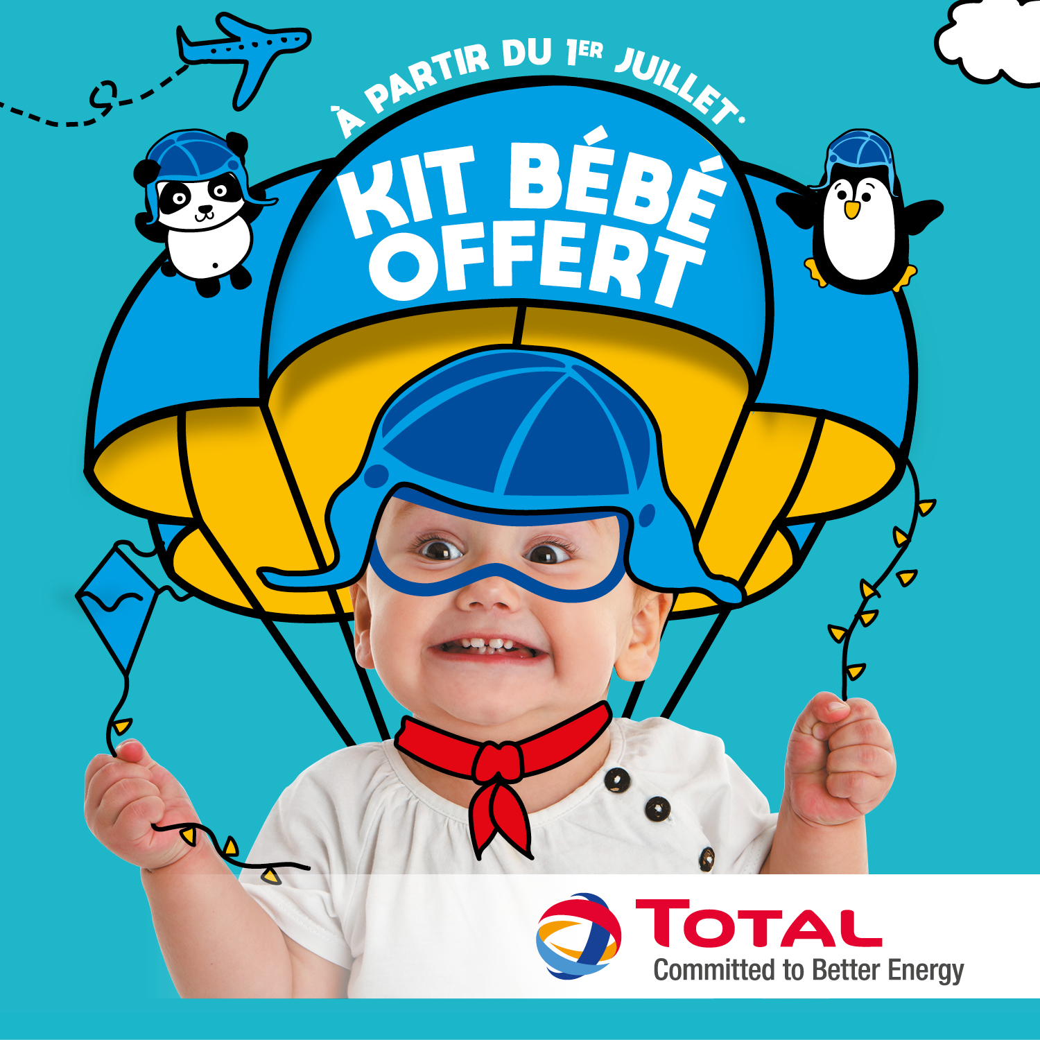 Total - Campagne Kit Bébé Print et Digital - Publidée