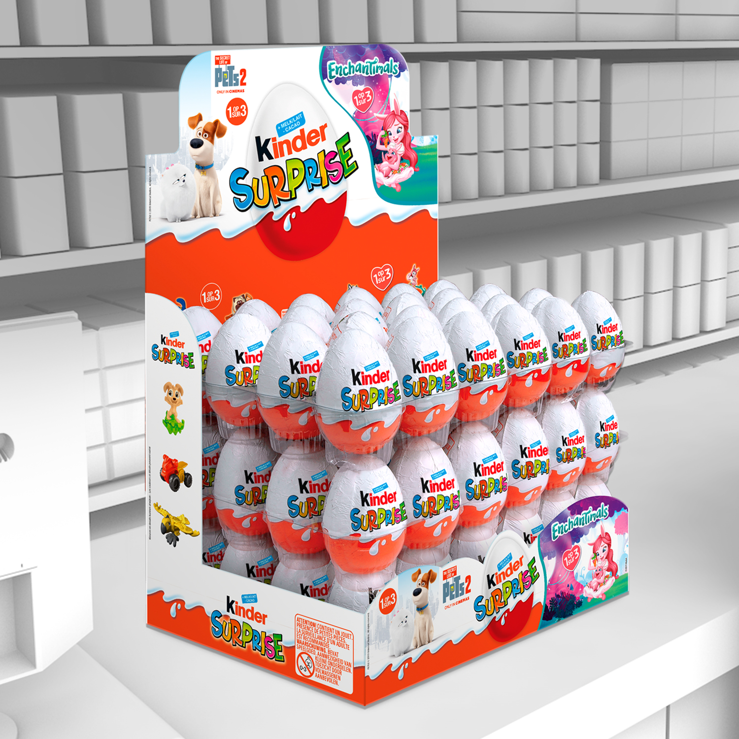 Display Kinder Surprise FBE comptoir