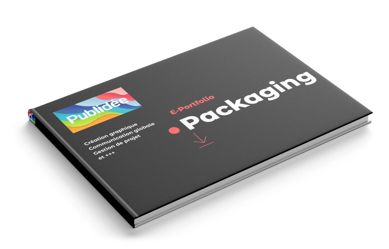 Brochure en ligne portfolio packaging Publidée