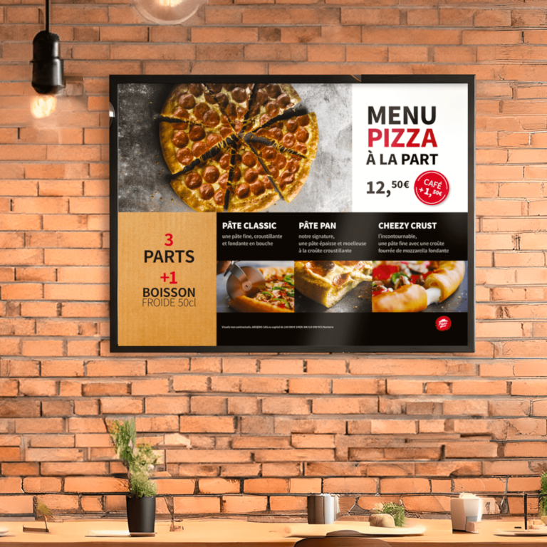 Pizza Hut PLV Menu Pizza