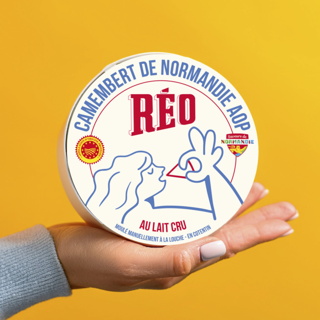 Reo Rebranding Camembert de Normandie AOP illustration