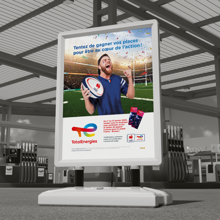 Campagne sponsoring rugby - Stop-trottoir