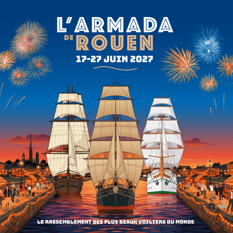 Affiche officielle de l'Armada de Rouen 2027